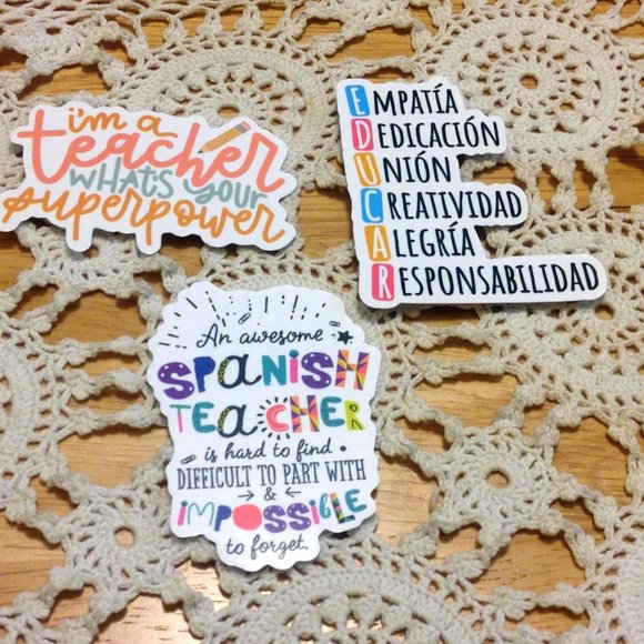 Spanish Teacher / educator stickers - Picture 2 of 5
